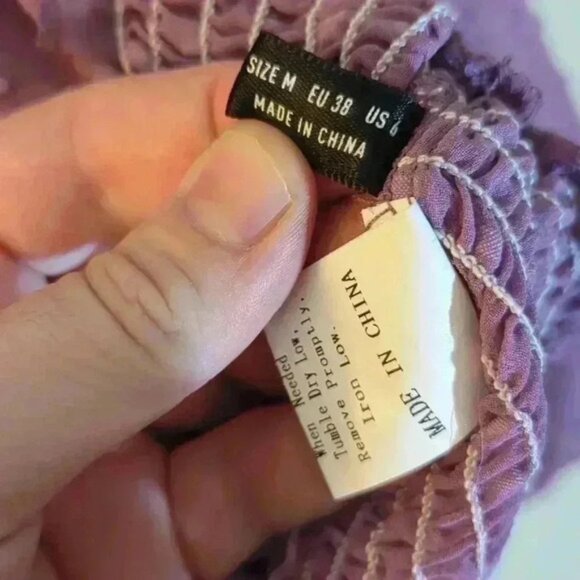 Shein purple blouse, medium/size 6 US, purple - Picture 4 of 5